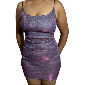 PLT purple sparkle dress never worn